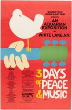 WOODSTOCK FESTIVAL POSTER (FIRST PRINTING).