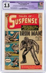 "TALES OF SUSPENSE" #39 MARCH 1963 CGC RESTORED 2.5 SLIGHT/MOD. (C-2) VG+ (FIRST IRON MAN).