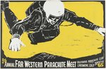 EARL NEWMAN SKYDIVING & MOTORCYCLE RACE POSTER PAIR.