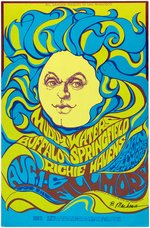 BILL GRAHAM CONCERT POSTER BG-76 FEATURING MUDDY WATERS (ARTIST SIGNED).