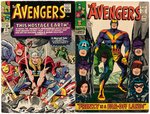 "AVENGERS" LOT OF 15 MID-1960s COMIC ISSUES.