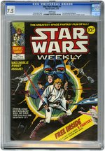 "STAR WARS WEEKLY" #1 FEBRUARY 1978 CGC 7.5 VF-.