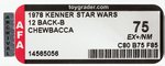 "STAR WARS - CHEWBACCA" 12 BACK-B AFA 75 EX+/NM.