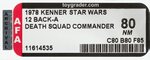 "STAR WARS - DEATH SQUAD COMMANDER" 12 BACK-A AFA 80 NM.