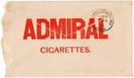 NATIONAL CIGARETTE 1896 LETTER INTRODUCES HIGH ADMIRAL'S YELLOW KID BUTTON "GREATEST FAD OF ALL".