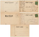 COLLECTION OF FIVE 1912 ROOSEVELT CARTOON POSTCARDS INCLUDING BASEBALL THEME.