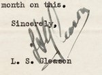 "TIP TOP COMICS" 1938 LETTER FROM PUBLISHER LEV GLEASON TO AL CAPP.