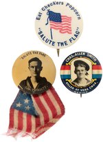WILSON RELATED U.S./MEXICO 1914 CONFLICT BUTTON TRIO INCLUDING TWO FOR NAVY SAILORS KILLED.