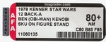 "STAR WARS - BEN (OBI-WAN) KENOBI" 12 BACK-A AFA 80+ NM (SKU ON FOOTER).