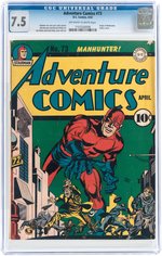 "ADVENTURE COMICS" #73 APRIL 1942 CGC 7.5 VF-.