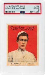 1914 CRACKER JACK ARMANDO MARSANS #134 PSA GOOD 2.