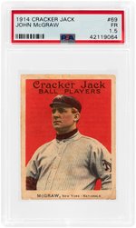 1914 CRACKER JACK JOHN MCGRAW #69 PSA FR 1.5.