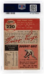 1953 TOPPS SATCHELL PAIGE #220 PSA VG-EX 4.