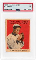 1914 CRACKER JACK ED WALSH #36 PSA PR 1.