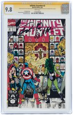 "INFINITY GAUNTLET" #2 AUGUST 1991 CGC 9.8 NM/MINT - SIGNATURE SERIES WITH SKETCH.