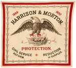 HARRISON/MORTON BANDANA FEATURING GRAPHIC OF EAGLE AND EAGLETS.