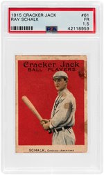 1915 CRACKER JACK RAY SCHALK #61 PSA FR 1.5.