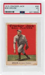 1915 CRACKER JACK BOB GROOM #46 PSA VG 3.