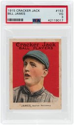 1915 CRACKER JACK BILL JAMES #153 PSA VG 3.