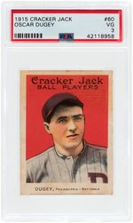 1915 CRACKER JACK OSCAR DUGEY #60 PSA VG 3.