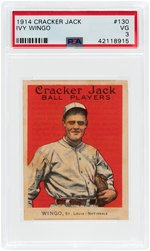 1914 CRACKER JACK IVY WINGO #130 PSA VG 3