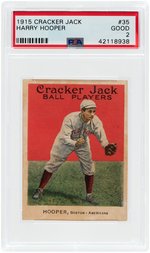 1915 CRACKER JACK HARRY HOOPER #35 PSA GOOD 2.