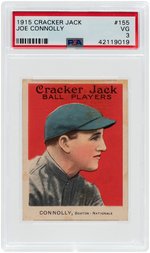 1915 CRACKER JACK JOE CONNOLLY #155 PSA VG 3.