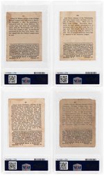 1915 CRACKER JACK LOT OF EIGHT PSA GRADED AUTHENTIC ALTERED.