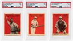 1914 CRACKER JACK LOT OF 13 PSA GRADED AUTHENTIC TO PR 1.