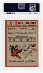 1962 TOPPS FOOTBALL HOF LOT OF SIX PSA GRADED.