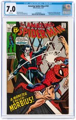 "AMAZING SPIDER-MAN" #101 OCTOBER 1971 CGC 7.0 FINE/VF (FIRST MORBIUS).