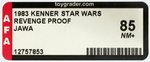 "STAR WARS: REVENGE OF THE JEDI - JAWA" PROOF CARD AFA 85 NM+.