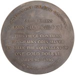 COIN SILVER "GORHAM MFG. CO. SILVERSMITH" BRYAN DOLLAR.