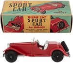 HUBLEY "KIDDIE TOY SPORT CAR" BOXED MG TOY.