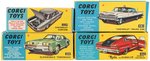 1960s CORGI BOXED TOY CAR LOT.