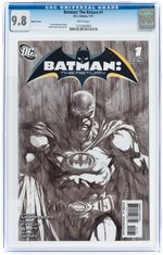 "BATMAN: THE RETURN" #1 JANUARY 2011 CGC 9.8 NM/MINT - SKETCH VARIANT COVER.