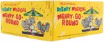 "MECHANICAL DISNEY MUSICAL MERRY-GO-ROUND" BOXED MARX WIND-UP CAROUSEL.