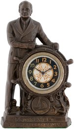 "ROOSEVELT MAN OF THE HOUR" RARE SALESMAN'S SAMPLE BY UNITED ELECTRIC CLOCK CORP.