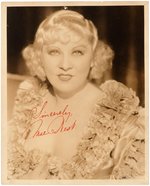 MAE WEST SIGNED PHOTO.