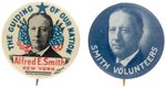 PAIR OF SMITH PORTRAIT BUTTONS INCLUDING "THE GUIDING STAR OF OUR NATION."