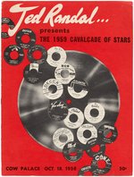 TED RANDAL "THE 1959 CAVALCADE OF STARS" CONCERT PROGRAM WITH EDDIE COCHRAN & RITCHIE VALENS.