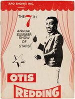OTIS REDDING "THE 7th ANNUAL SUMMER SHOW OF STARS" 1967 CONCERT PROGRAM.