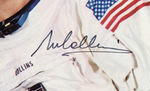 APOLLO 11 ASTRONAUTS SIGNED PHOTO TRIO.