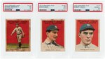 1915 CRACKER JACK AMERICAN LEAGUE DETROIT TIGERS LOT OF THREE PSA GRADED.