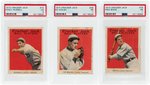 1915 CRACKER JACK AMERICAN LEAGUE CHICAGO WHITE SOX LOT OF THREE PSA GRADED.