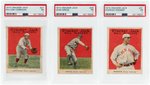 1915 CRACKER JACK AMERICAN LEAGUE BOSTON RED SOX LOT OF THREE PSA GRADED.