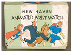 DICK TRACY ANIMATED WRIST WATCH WITH RARE NEW HAVEN BOX.