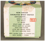 DICK TRACY ANIMATED WRIST WATCH WITH RARE NEW HAVEN BOX.