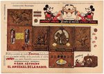 EMERSON "MICKEY MOUSE RADIO" SPANISH PROMOTIONAL SHEET.