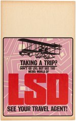 "LSD" MOVIE WINDOW CARD & "TUNE IN - TURN ON - DROP OUT" POSTER PAIR.